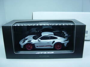 送料350円～ spark ポルシェ別注 1/43 Porsche 911 (992) GT3 RS アイスグレーメタリック