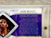 ★Kobe Bryant★激レア！最高級版100枚限定直書きサイン・3色パッチ★2006-07 Exquisite Collection Patch Autograph / Lakers コービー_画像8