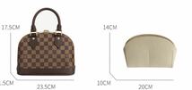 バッグインバッグ ルイヴィトン アルマ LV Alma BB対応 型崩れ防止 軽い LOUIS VUITTON 専用バッグインバッグ インナーバッグ_画像2