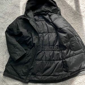 希少 XL位 Ermenegildo Zegna エルメネジルドゼニア スタンドカラーコート 中綿キルティング ジャケット ロング 黒 ブラック メンズ 極暖 