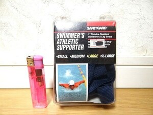 新品 ビンテージ USA製 SAFET GARD SWIMMER'S ATHLETIC SUPPORTER 水泳 トライアスロン スポーツ サポーター Lサイズ レトロ 当時物