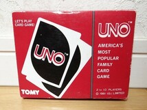 希少 80年代 ビンテージ トミー 日本製 UNO ウノ カードゲーム 2個セット レトロ 昭和 当時物_画像5