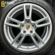 新車外しBBS製★971 パナメーラ純正アルミ＆ポルシェ承認夏タイヤ 265/45R19 295/40R19 4本 №B240117-B1 TPMS付き 9J+64 10.5J+62 5H 130_画像6