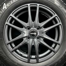 8.5分山★ブリヂストン VRX2 185/65R15&社外アルミ 4本 240131-S4 アクア ノート キューブ マツダ2等/4H 100*15インチホイールスタッドレス_画像5