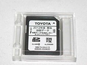 トヨタナビSD NSZT-W62G等 2012年春版　99826-00060D 中古