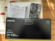 ニコン　nikon NIKKOR Z 24-120mm f/4 S 元箱　ケース 、取説　マニュアル　無記入保証書、レンズ無し_画像1