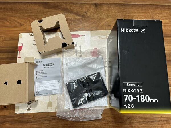 ニコン NIKKOR Z 70-180mm f/2.8 元箱　ケース 取説　マニュアル、レンズありません