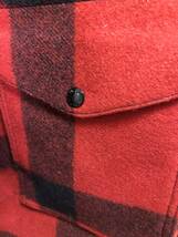 FILSON STYLE86 Packer coat 40 MACKINAW WOOL RED/BLACK パッカーコート　フィルソン　マッキーノ　ウール　赤/黒　アメリカ　USA_画像6