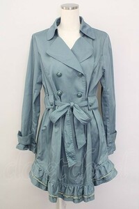 axes femme / frill trench coat turquoise T-23-12-23-044-AX-CO-IG-ZT-C012