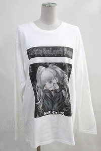 NieR Clothing / COTTON LONG CUTSEW 白 H-24-01-12-039-PU-TO-KB-ZT388