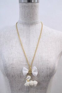 Q-pot. / ACCs one cream cake necklace white X Gold I-24-01-12-074-QP-AC-HD-ZI