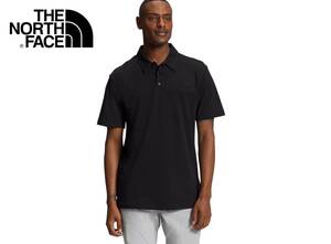 1点のみ 新品1.2万 US購入 S/ノースフェイス 上質コットン ポロシャツ 半袖 黒 THE NORTH FACE Terrain Mens Polo BLACK