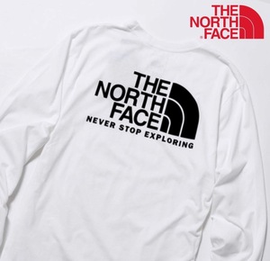 新品 US購入 XL/ノースフェイス バックプリント スローバック ロンT 長袖 Tシャツ 白 ホワイト THE NORTH FACE THROWBACK TEE