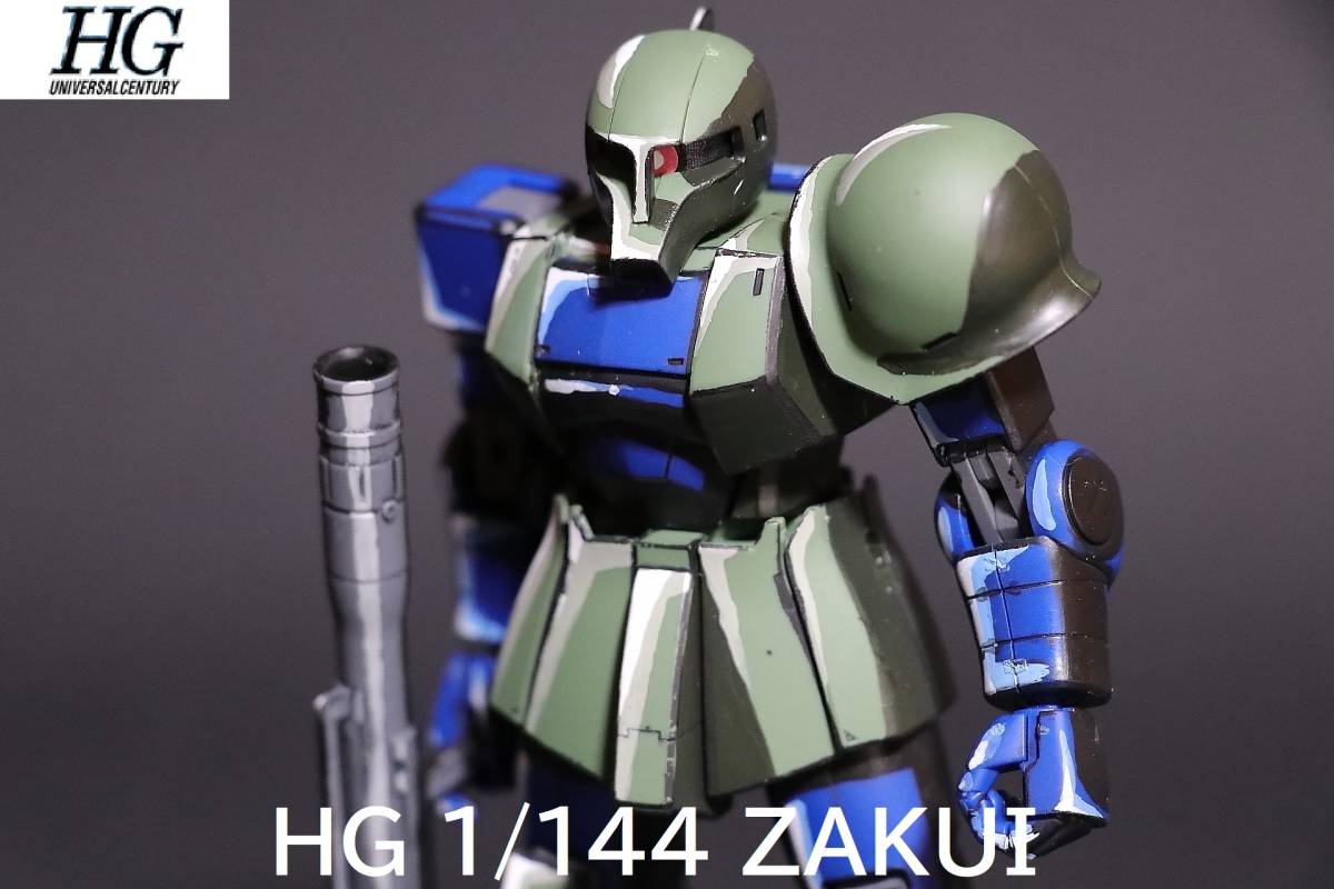 Produit fini peint ! Peinture de style illustration anime HGUC 1/144 Zaku I, personnage, Gundam, Produit fini
