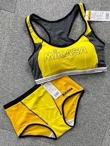 MIKASA ミカサ スポーツブラ ショーツ セット　L サイズ　yellow/yellow