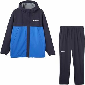 即決！新品★DESCENTE(デサント) MOVE SPORTSのレインウェア 上下セット【O】￥26,400 収納袋付き・軽量 再帰反射  1/3SP25  の画像1