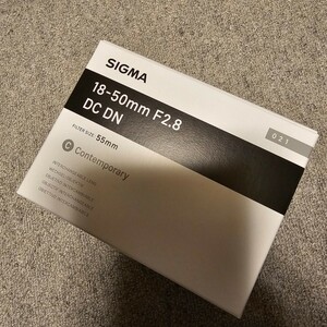 【新品未使用】SIGMA シグマ 18-50mm F2.8 DC DN Contemporary フジフイルムX用 交換レンズ