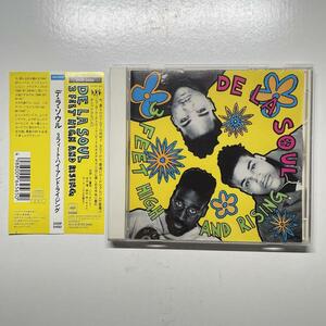 DE LA SOUL / 3 FEET HIGH & RISING / CD 国内初盤 帯付 / tribe called quest j dilla jay dee デラソウル