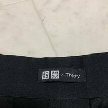 【送料360円】UNIQLO × Theory ユニクロ セオリー タックストレッチパンツ 女性用 レディース Lサイズ ブラック 古着 N-21_画像6