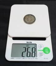 真物保証品★明治15年1円銀貨★重量約26.8g 直径約3.85cm★検/明治十五年一円銀貨 古銭 シルバー SILVER★_画像3