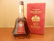 未開栓 古酒 ブランデー 04 / COGNAC Prince Hubert DE POLIGNAC XO ROYAL プリンス ユベール ポリニャック ロイヤル (700ml 40%)_画像1