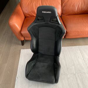  Lancer Evolution X driver`s seat side original "Recaro" seat half leather alcantara?