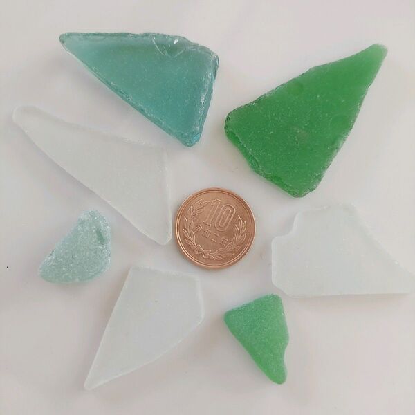 【未使用】15 シーグラス 天然 ハンドメイド 手芸 材料 素材 ガラス