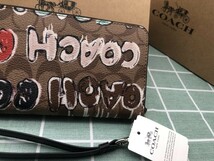 COACH コーチ 財布 長財布 ギフト プレゼント ブランド 小銭入れあり ギフト メンズ レディース 新品未使用 ロゴ シグネチャー C331_画像6