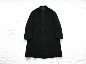  первоклассный bi спица Crombie кашемир 100% Британия производства ткань Silhouette * черный!! bar ma машина n полный рука la gran /50s60s70 Euro Vintage