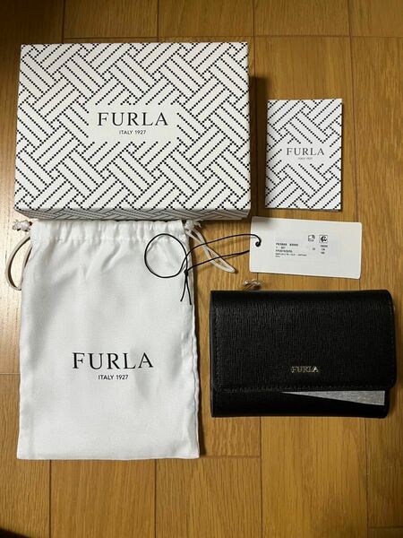 FURLA 黒財布　ミニサイズ