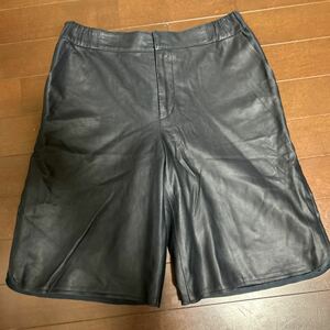 やぎ皮　38 未使用品　ハーフパンツ 