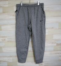 新品 XLサイズ　NIKE ナイキ Therma-FIT メンズ テーパード トレーニングパンツ グレー　裏起毛 冬用_画像1