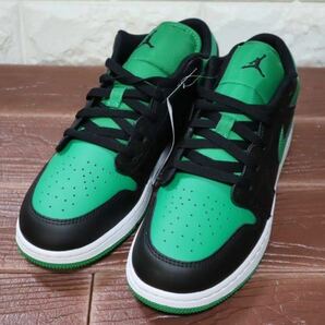 新品 24㎝ NIKE ナイキ AIR JORDAN 1 LOW (GS) エアジョーダン1 ロー GS グリーン ブラック 緑 黒の画像3