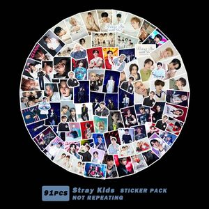 【91枚】Stray kids スキズ シールステッカー　フレークシール