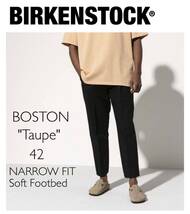 BIRKENSTOCK BOSTON Taupe Narrow Fit 42完売_画像1