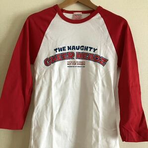 未使用品 USA製 2000's ビンテージ Cheer Headz ロッキンジェリービーン ラグラン Tシャツ レディース M 白赤 xpv 2の画像1