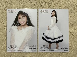 NMB48【渋谷凪咲】 28th Single「渚サイコー!」発売記念 ランダム生写真 2種コンプセット