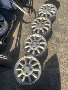  postage included! Suzuki Lapin original aluminium wheel 4 pcs set JDM