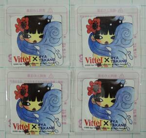 04■タカノ綾　マグネット　4枚■村上隆＆KaiKai　KiKi　カイカイキキ/VITTEL/ヴィッテル　2003未開封