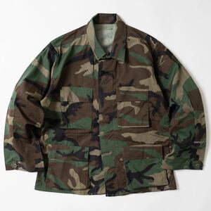 希少サイズ MEDIUM SHORT デッドストック 中期型 米軍実物 ウッドランドカモ BDU ジャケット 迷彩 US ARMY アメリカ軍 Vintage シャツ