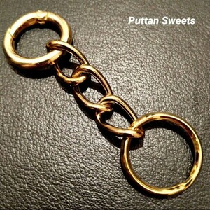 [Puttan Sweets] Kihei Twist Keychain 723 Gold