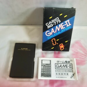 ◎【CASIO ゲーム電卓】ジャンク品扱い レア ゲーム MG-775 GAME-Ⅱ CALCULATOR 電卓 パーツ 部品 BG-15 ジャンク品 BOXING 134-45の画像8