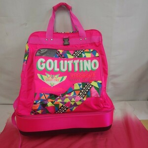 ◎【スキーバッグ キャスター付】中古品 GOLUTTINO VIGOROUS ピンク スキー スノボー ブーツケース バック リュック 底50×34cm 134-82