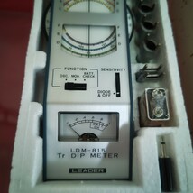 ◎【LEADER ディップメーター】リーダー電子 Tr DIP METER LDM-815 現状品 動作未確認 ジャンク品 パーツ取り 測定器 140-24_画像2