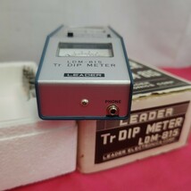 ◎【LEADER ディップメーター】リーダー電子 Tr DIP METER LDM-815 現状品 動作未確認 ジャンク品 パーツ取り 測定器 140-24_画像4