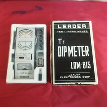 ◎【LEADER ディップメーター】リーダー電子 Tr DIP METER LDM-815 現状品 動作未確認 ジャンク品 パーツ取り 測定器 140-24_画像1