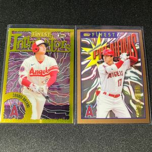 【2枚セット】大谷翔平 Shohei Ohtani 2023 Finest Flashbacks Gold Rare & Common