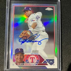 【1円スタート】Alex Rodriguez 2023 Topps Chrome Update Legend Auto /50