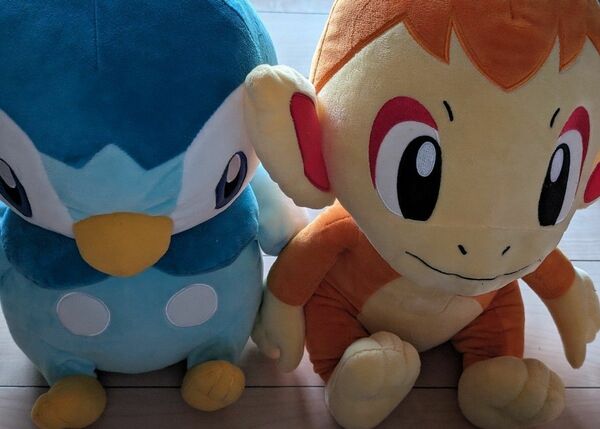 新品未使用　ポケットモンスター 　ポッチャマ めちゃでかぬいぐるみ　ヒコザル　めちゃでかぬいぐるみ　