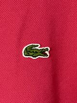 LACOSTE ラコステ ポロシャツ レディース 38 ピンク 胸ロゴ M_画像3